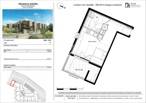 appartement à louer Pollestres